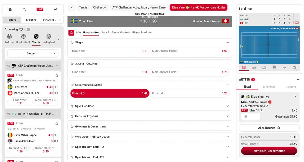 Betista Livewetten